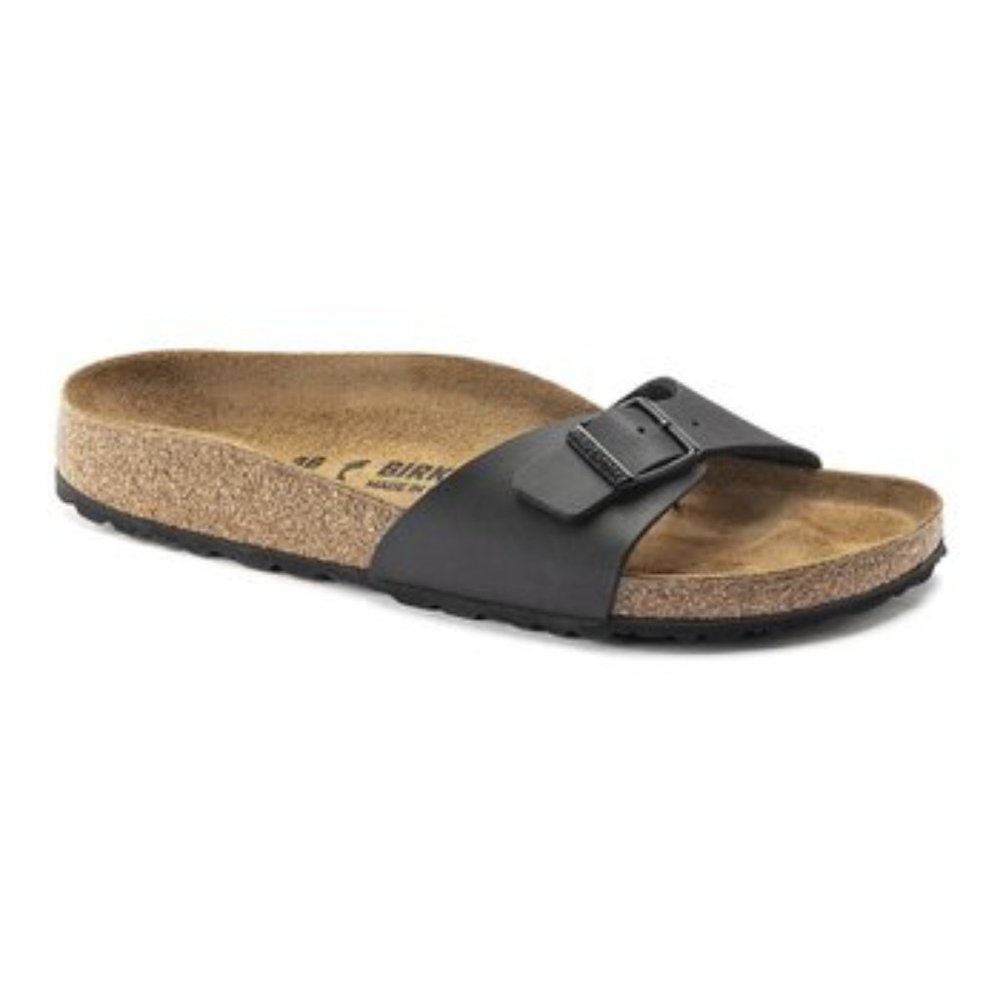Black Madrid Burko-Flor Sandal